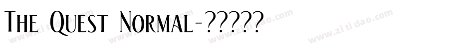 The Quest Normal字体转换